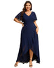 Charming Chiffon Bridesmaid Dress with Lotus Leaf Hemline - thumbnail