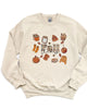 Plaid Fall Vibes Collage Graphic Sweatshirt - thumbnail