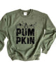 Pumpkin Distressed Graphic Sweatshirt - thumbnail
