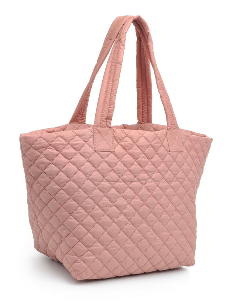 Sylvia Quilted Breakaway Tote | Pink