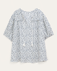 Barbara Printed Peasant Top - thumbnail