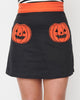 Smak Parlour Black Pumpkin Patch Pocket Skirt - thumbnail