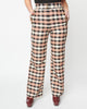 Unique Vintage Black & Tan Plaid Sailor Pants - thumbnail