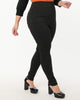 Unique Vintage Black Pinstripe & Pumpkin Rizzo Cigarette Pants - thumbnail