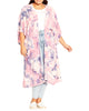 Serene Floral Longline Kimono - thumbnail