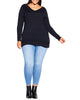 Mindy Rib Trim Jumper - thumbnail