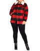 Plaid Faux Wool Jacket - thumbnail