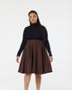 Sophie Skirt Blue and Brown - thumbnail