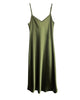 The Cabaret - Bias Slip Dress in Olive - thumbnail