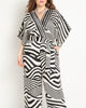 Combo Scarf Print Jumpsuit - thumbnail