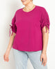Shirred Sleeve Tee - thumbnail