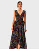 Floral Print Georgette Wrap Dress - thumbnail