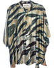 Kaftan Shirt In Psychedelic Tiger Silk - thumbnail