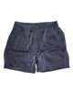 Island Shorts In Navy Pinstripe Crepe - thumbnail