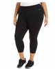 Calvin Klein Women's  Athletic DryFlex Quick Dry Leggings Black  1X - thumbnail