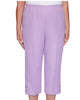 Alfred Dunner Women's    Gauze Button Trim Pants Violet  1X - thumbnail