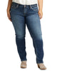Silver Jeans Co.Women's Trendy  Suki Straight Leg Jeans Blue  16x30 - thumbnail