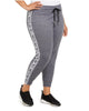 Calvin Klein Women's  Logo Sweatpants Gray  3XL - thumbnail
