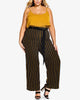 City Chic Women's Trendy   Striped Palazzo Pants Black  20W - thumbnail