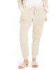 Hippie Rose Juniors' h Jogger Pants Beige  Large - thumbnail