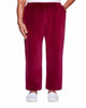 Alfred Dunner Women's  Idea Velour Pants Red  2X - thumbnail