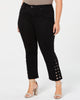 Seven7 Women's Trendy   Lace-Up Bootcut Jeans Black  22W - thumbnail