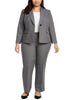 Le Suit Women's  Single Button Pants Suit -Gray   16W - thumbnail