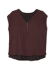 Freya Mixed Media Top with Zipper Detail - thumbnail