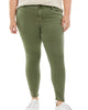 Celebrity Pink Women's  Denim Skinny Fit Ankle Jeans Green  14 - thumbnail