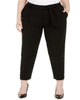 Calvin Klein Women's  Belted Straight Leg Pants Black  22W - thumbnail