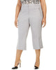 Calvin Klein Women's  Parker Twill Cropped Pants Gray  24W - thumbnail