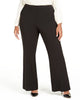 Calvin Klein Women's  Slit Wide Leg Pants Black  24W - thumbnail