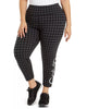 Calvin Klein Women's Performance  Printed Logo Leggings Grey  3X - thumbnail