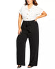 City Chic Women's Trendy   Tie-Waist Palazzo Pants Black  22 - thumbnail