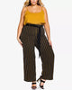 City Chic Women's Trendy  Striped Palazzo Pants Black  22W - thumbnail