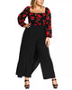 City Chic Women's Trendy  Wrap Palazzo Pants Black  18W - thumbnail