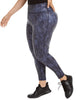 Ideology Women's   Python-Print Leggings Navy  3X - thumbnail