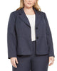Le Suit Women's  Two Button Pantsuit Blue  20W - thumbnail