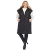 Women's Diamond Quilted Hooded Puffer Vest - thumbnail