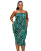 Kiko Zebra Print Tube Dress - thumbnail