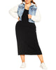 Cassie Shearling Denim Jacket - thumbnail