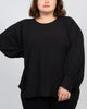 Eloise Oversized Blouse Long Sleeves Solid - thumbnail