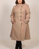 Harper Retro Flared Coat Side Buttons - thumbnail