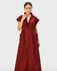 Dolman Sleeve Cotton Sateen Shirtdress - thumbnail