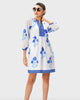 Floral Print Cotton Voile Tunic Dress - thumbnail
