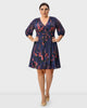 Floral Print Georgette Banded Empire Dress - thumbnail