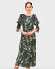 Floral Print Crepe A-Line Dress - thumbnail