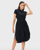 Double Gauze Cotton High-Low Shirtdress - thumbnail