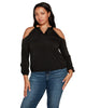 Studded Cold-Shoulder Top - thumbnail