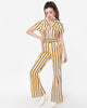 Smak Parlour Candy Corn Zig Zag Stripe Flare Jumpsuit - thumbnail